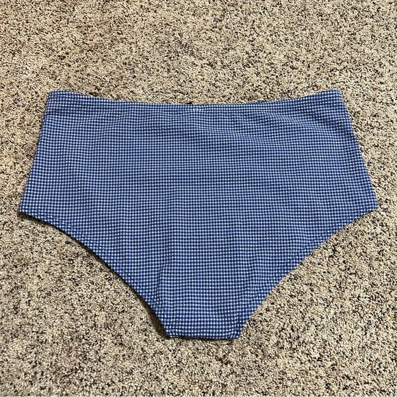 J. Crew Gingham High Waisted Bikini Bottoms—L - Picture 5 of 8